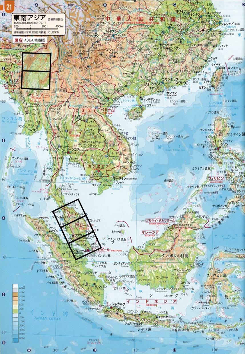OCS東南アジア地図1860
