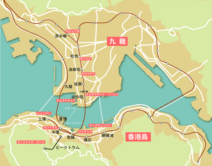 香港地図の画像ー１