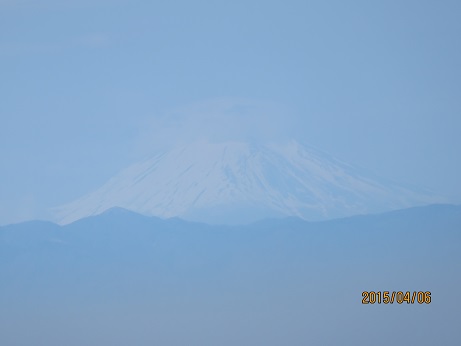 うっすら富士山20150406