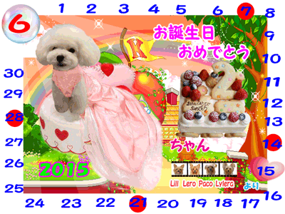 2015-06-15ぱるちゃん(2歳)お誕生日