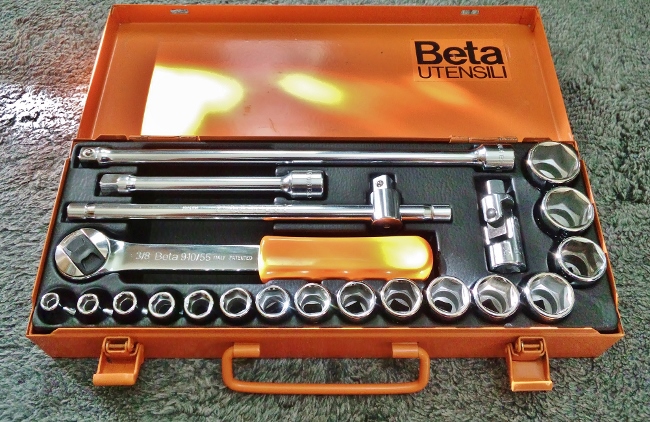 【最安値挑戦】 Beta イタリア製 3/8インチ　ラチェットセット　工具セット 工具/メンテナンス