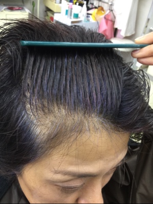 インディゴで紫っぽくなったのをヘナでブラウンに 熱い理容師のさぶいブログ 神戸 須磨から