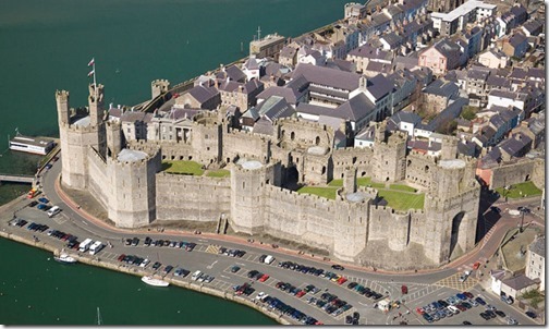 Caernarfon<br />Aerial<br />North<br />Castles<br />Historic Sites