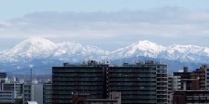 札幌から見える雪山その２